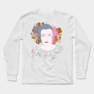 Diva #woman #girl #beauty #fineart #popart #home #decor #fashion #buyart #artprint #minimal #drawing Long Sleeve T-Shirt